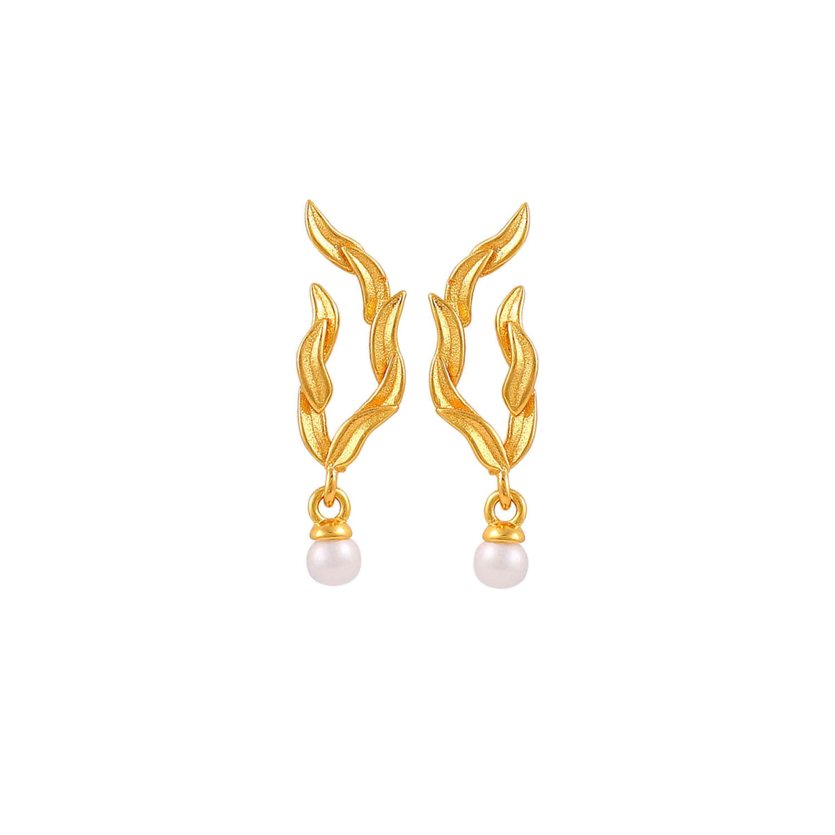Hultquist Marigold Leaf Earrings - Earrings - S08656G