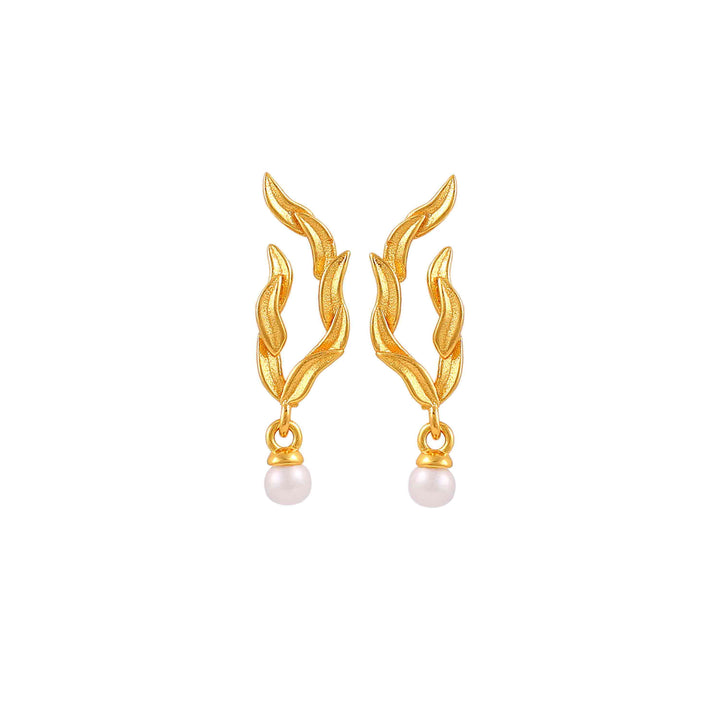 Hultquist Marigold Leaf Earrings - Earrings - S08656G