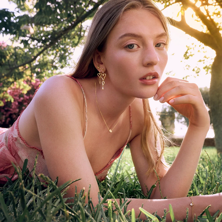 Moonstone Sabi Gold Plated Earrings