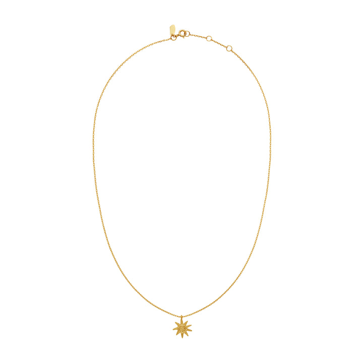 Maanesten Soleima Necklace Gold Plated Silver w. Sun Pendant