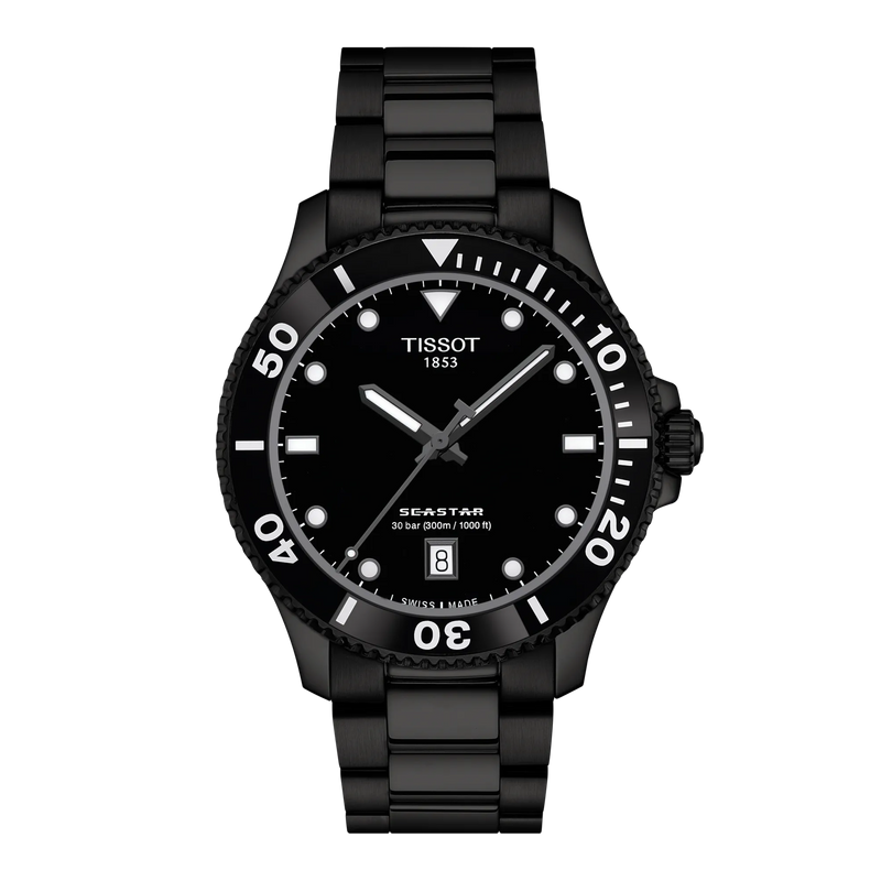 TISSOT SEASTAR 1000 40MM - BLACK PVD