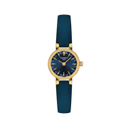 TISSOT LOVELY ROUND 19.5MM – GOLD PVD / BLUE DIAL