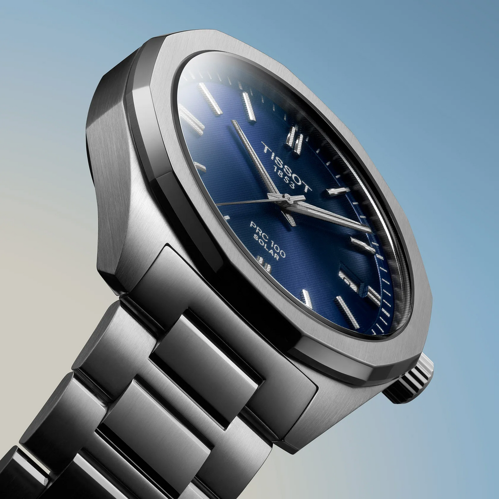 TISSOT PRC 100 SOLAR QUARTZ 39MM BLUE