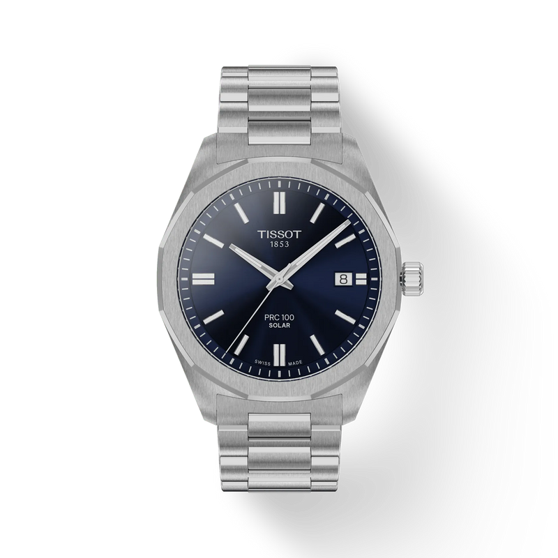 TISSOT PRC 100 SOLAR QUARTZ 39MM BLUE