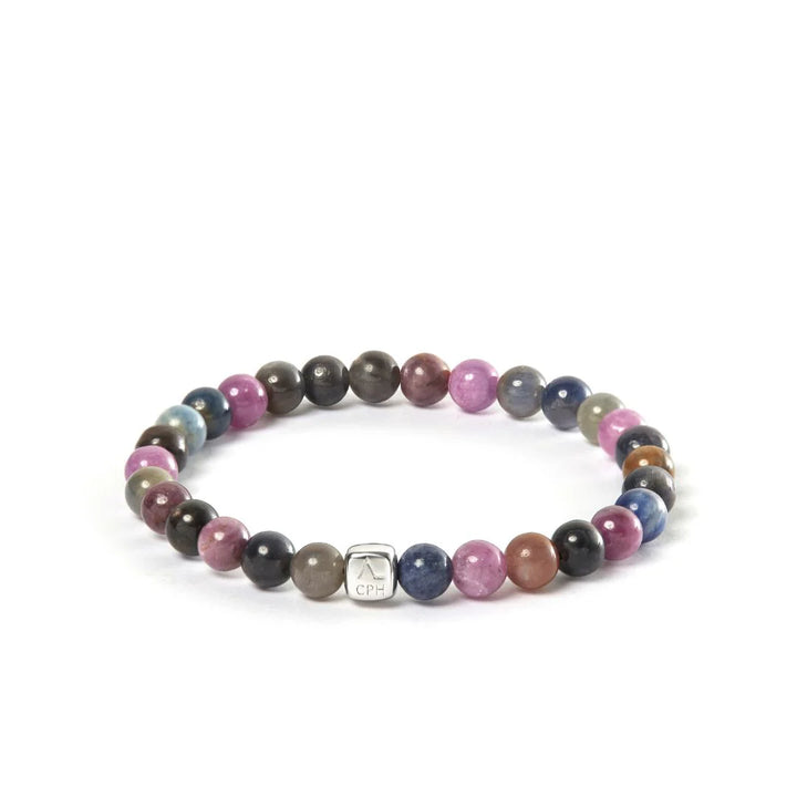 Alexander Lynggaard Bracelet Amalfi 6mm with multicolored pearls in polished stone, Model C10580-001-2.