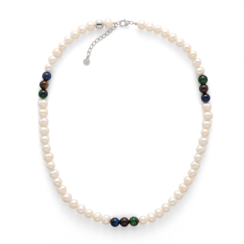 Alexander Lynggaard Halskæde - Pearls & Tiger Eye - Halskæde - P00004