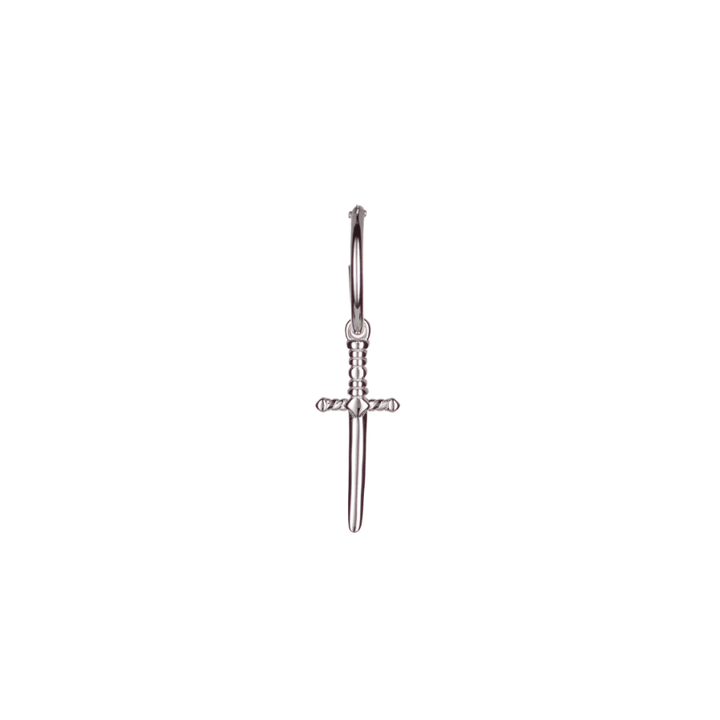 Alexander Lynggaard Hope Dagger Earrings with silver look, simple and stylish design, Model E00003-1.