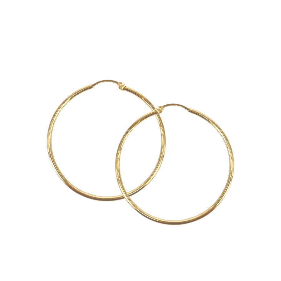 Aqua Dulce Ana Hoop I Forgyldt Sølv - 5730 - Øreringe - 5730