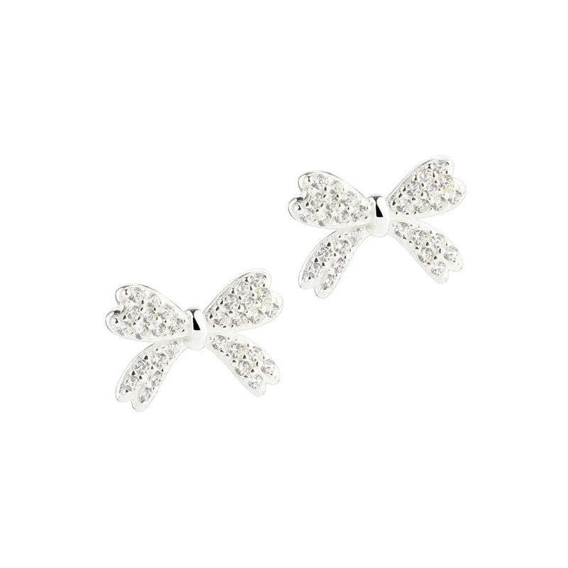 Aqua Dulce Big Darling Bow Ørestikker Sølv - Øreringe - 5804