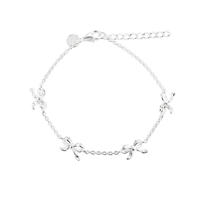Aqua Dulce Curve Bow Armbånd Sølv - 5959 - Armbånd - 5959