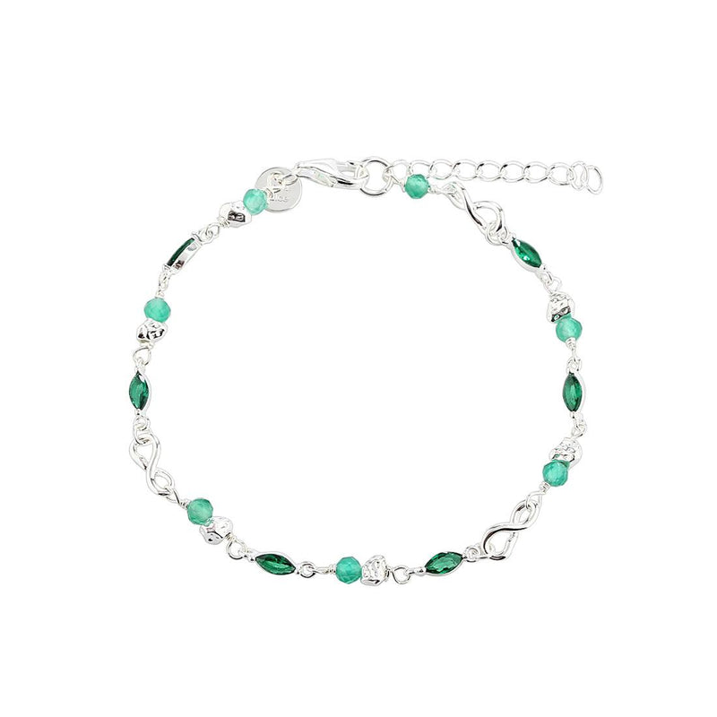 Aqua Dulce Green Garden Armbånd Sølv - Armbånd - 5975