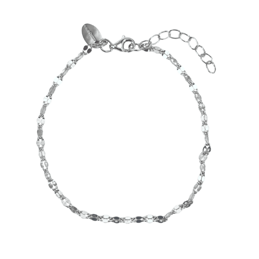 Aqua Dulce Marisol bracelet silver, simple and elegant chain bracelet with adjustable closure. Model 5733-1