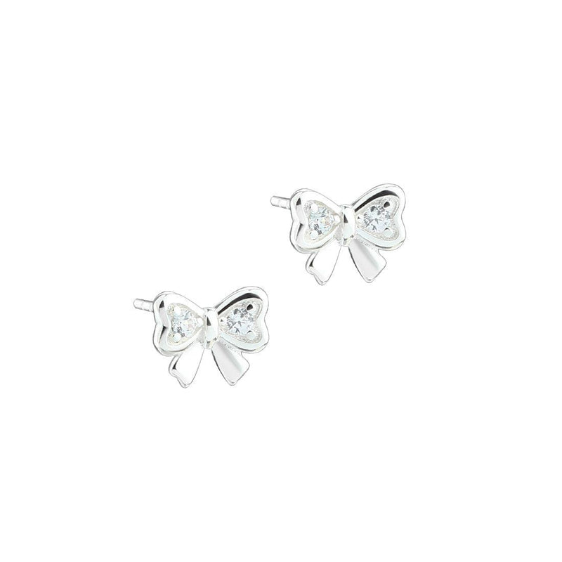 Aqua Dulce Nice Bow Ørestikker Sølv - - Øreringe - 5909