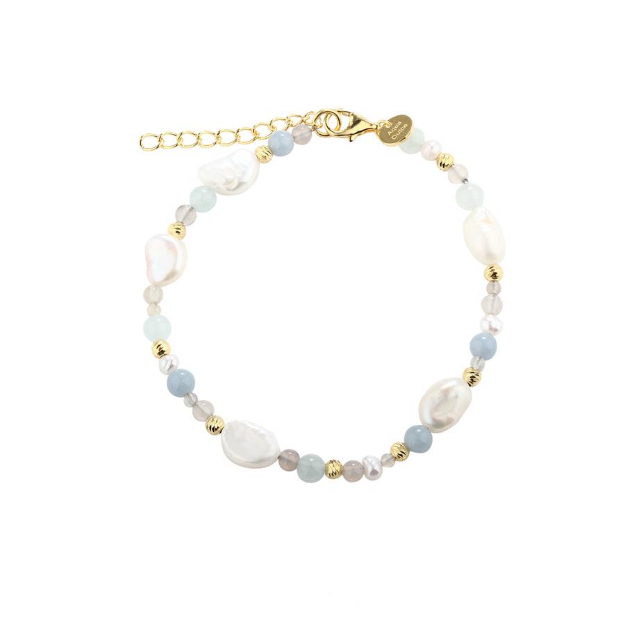 Aqua Dulce Sky Blue Armbånd Forgyld - Armbånd - 5653