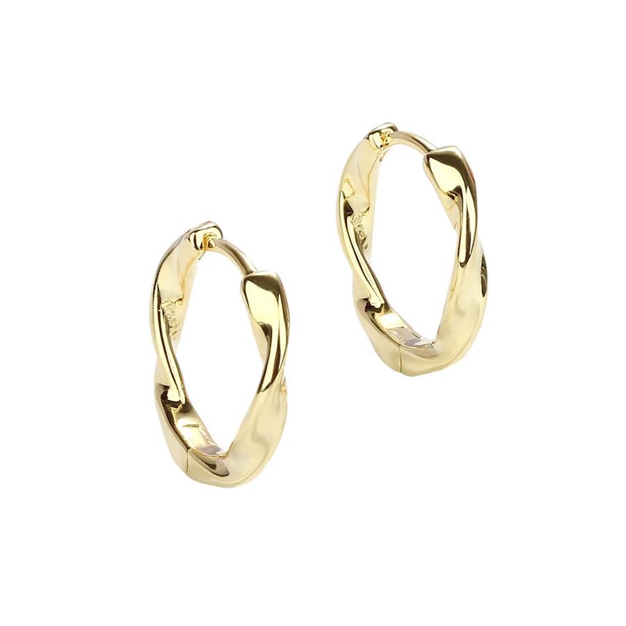 Aqua Dulce Twirl Hoop Forgyldt 20mm - Øreringe - 5637
