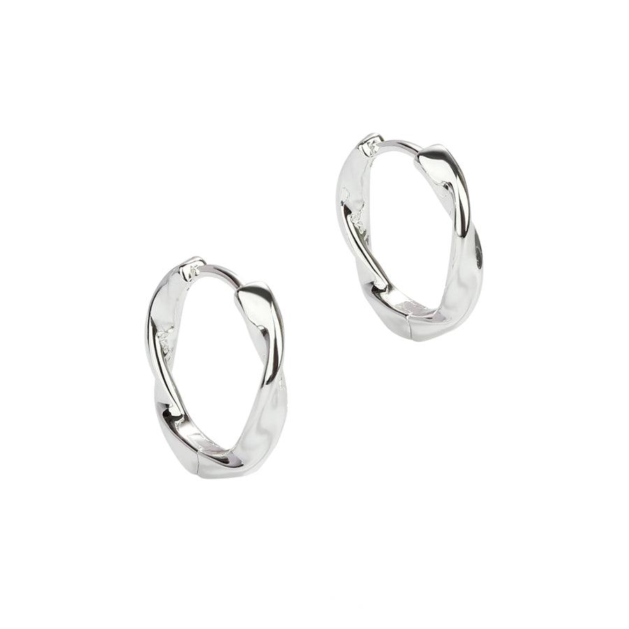 Aqua Dulce Twirl Hoop Sølv 13mm - Øreringe - 5634