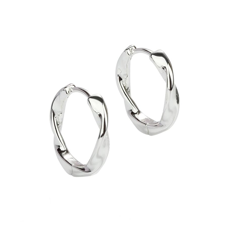 Aqua Dulce Twirl Hoop Sølv 20mm - Øreringe - 5636