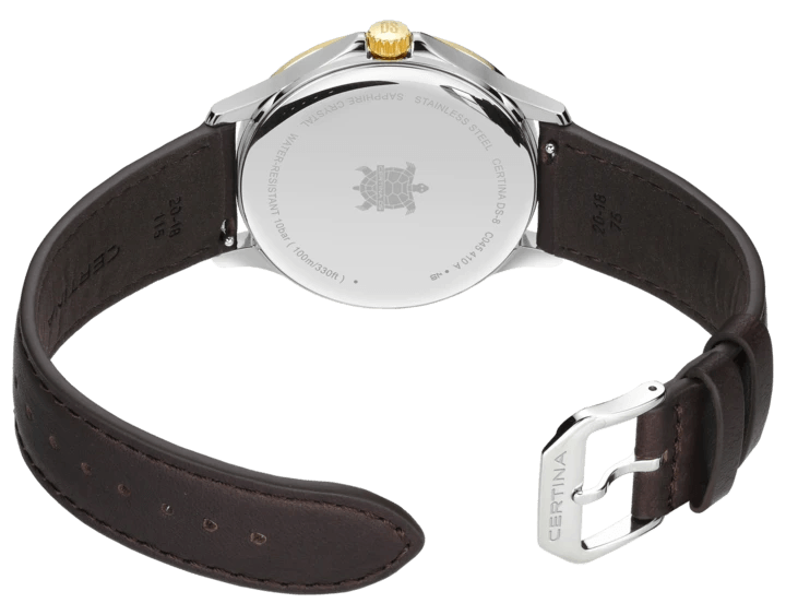 Certina DS-8 Gent 40mm m. Brun Læderrem - Herreur - C0454102603100
