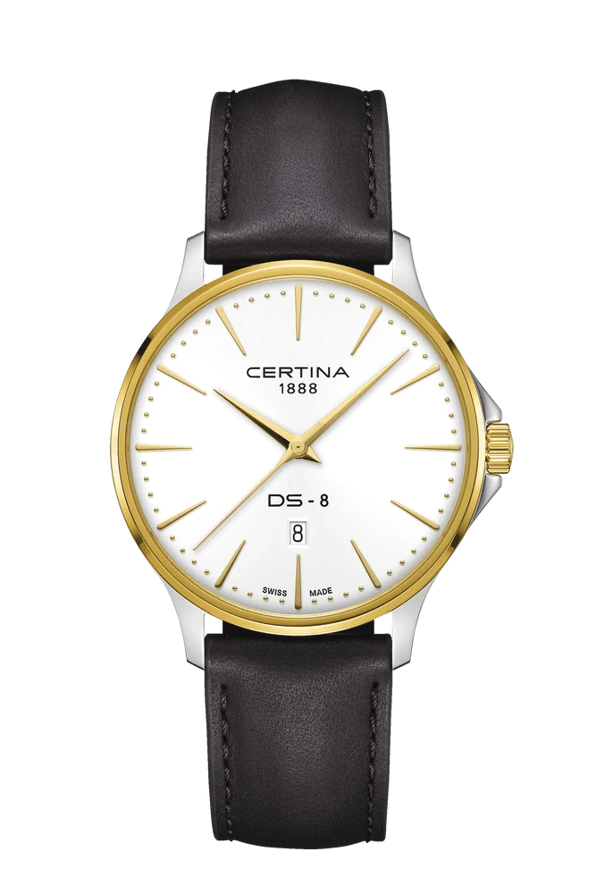 Certina DS-8 Gent 40mm m. Brun Læderrem - Herreur - C0454102603100