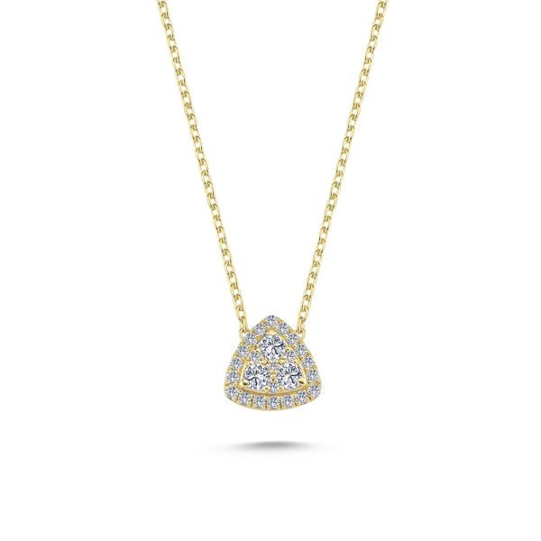 Nuran Elé Necklace – 14 Karat Gold & Diamonds – V2601RG-029