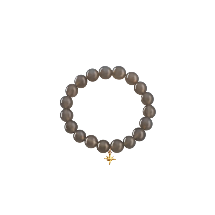 Maanesten Elio Gold-Plated Bracelet with Grey Agate – product image 2