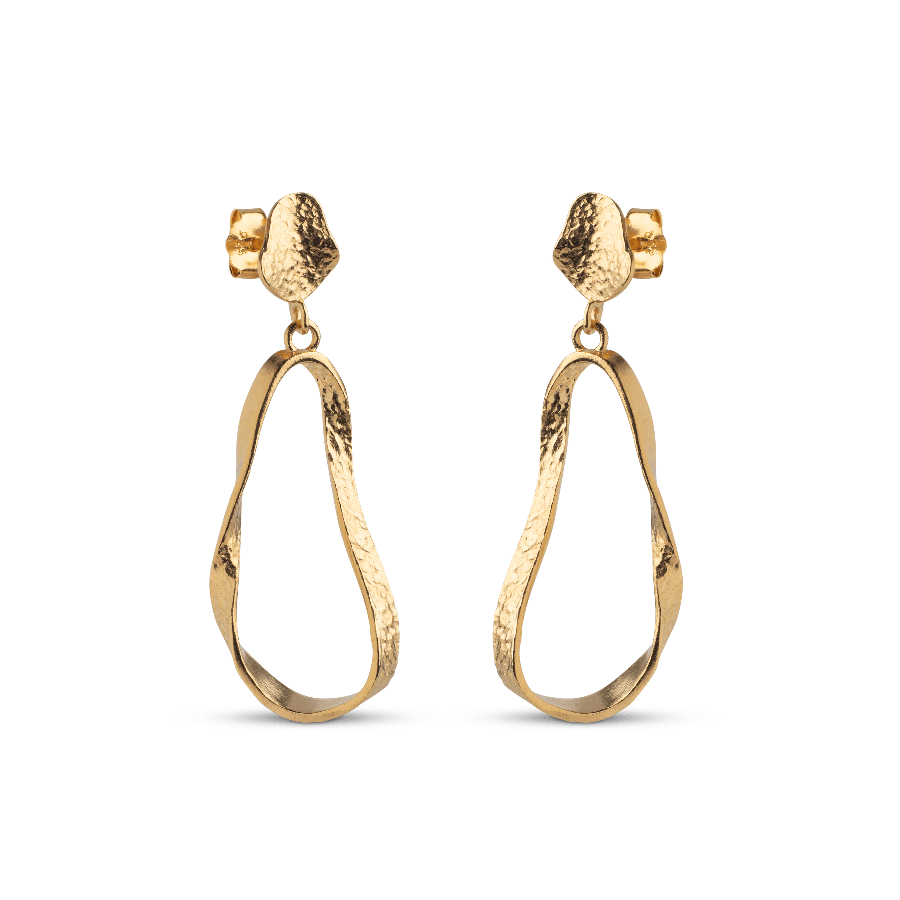 Enamel Aloma Small Earrings I Forgyldt Sølv - E341GM - Øreringe - E341GM