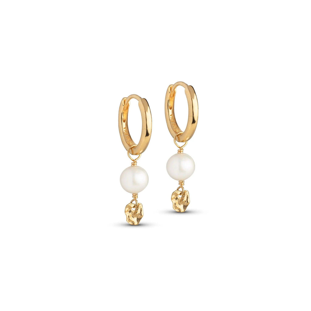 Enamel Cara Forgyldte Hoops - E372GM - Øreringe - E372G