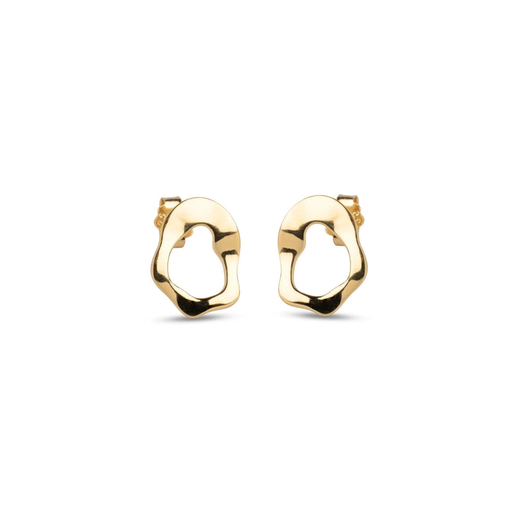 Enamel Daphne Studs - Forgyldte Ørestikker - E380G - Øreringe - E380G