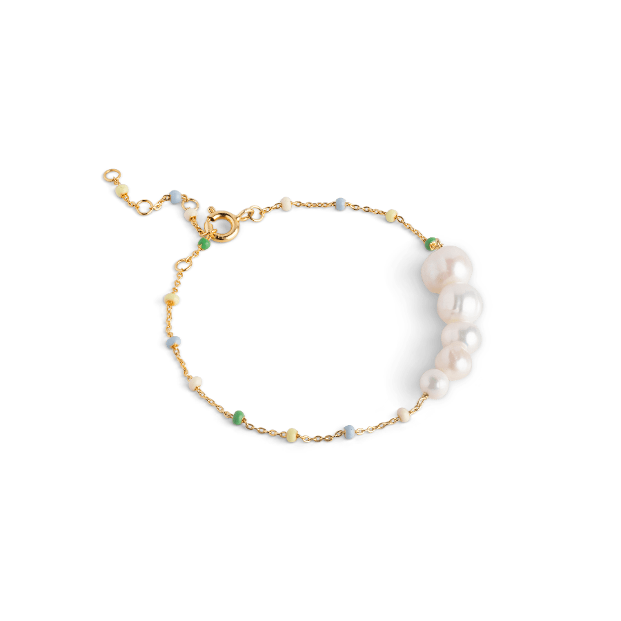 Enamel Lola Carmen Bracelet sølvforgyldt - B130G - Armbånd - B130G