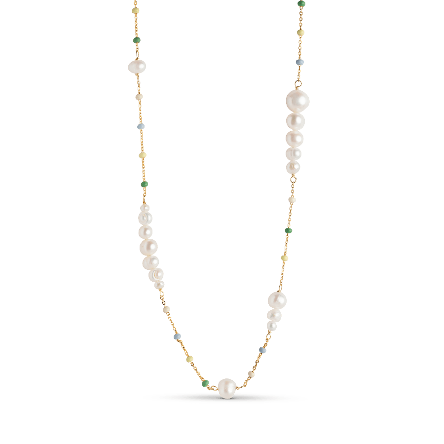 Enamel Lola Carmen Halskæde sølvforgyldt - N123G-Carmen - Halskæde - N123G-Carmen