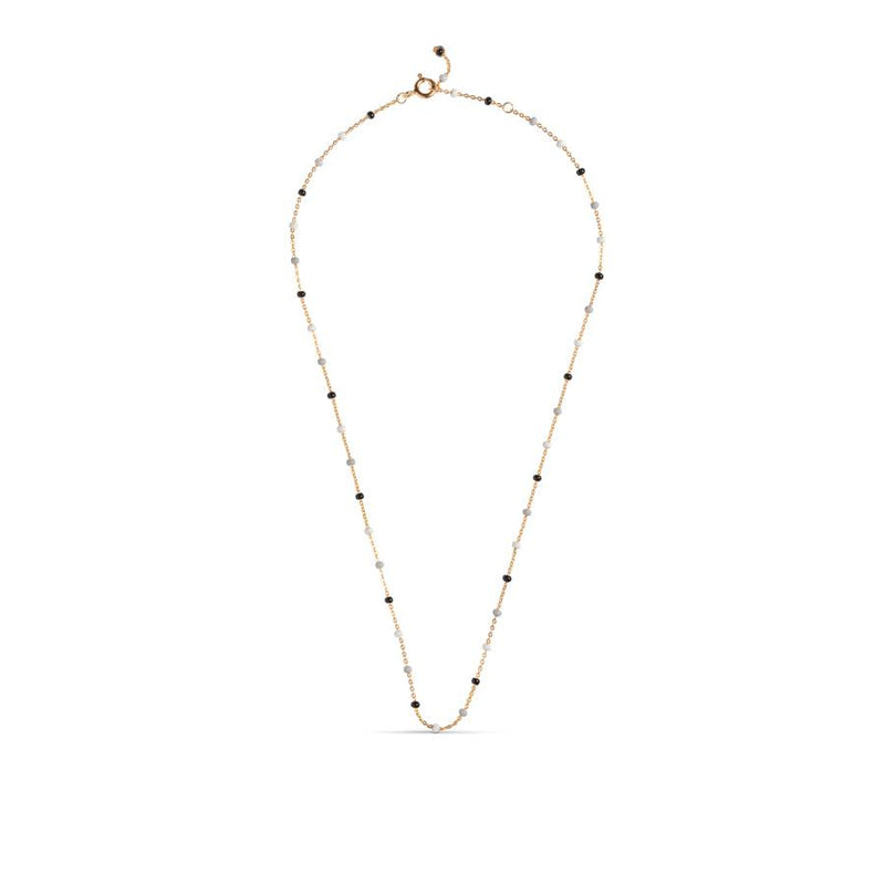 Enamel Lola Salt 'n' Pepper Necklace - N55G-SaltPepper - Halskæde - N55G-SaltPepper