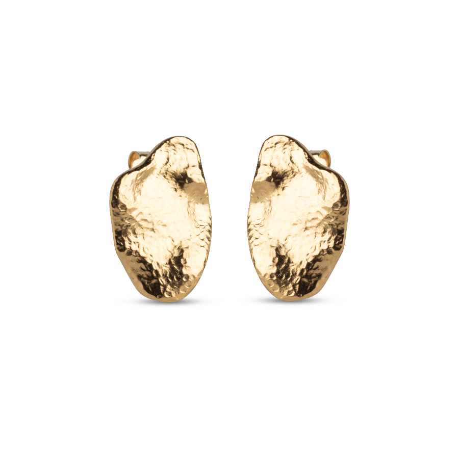 Enamel Maia Large Studs - Forgyldte Ørestikker - E387GM - Øreringe - E387GM