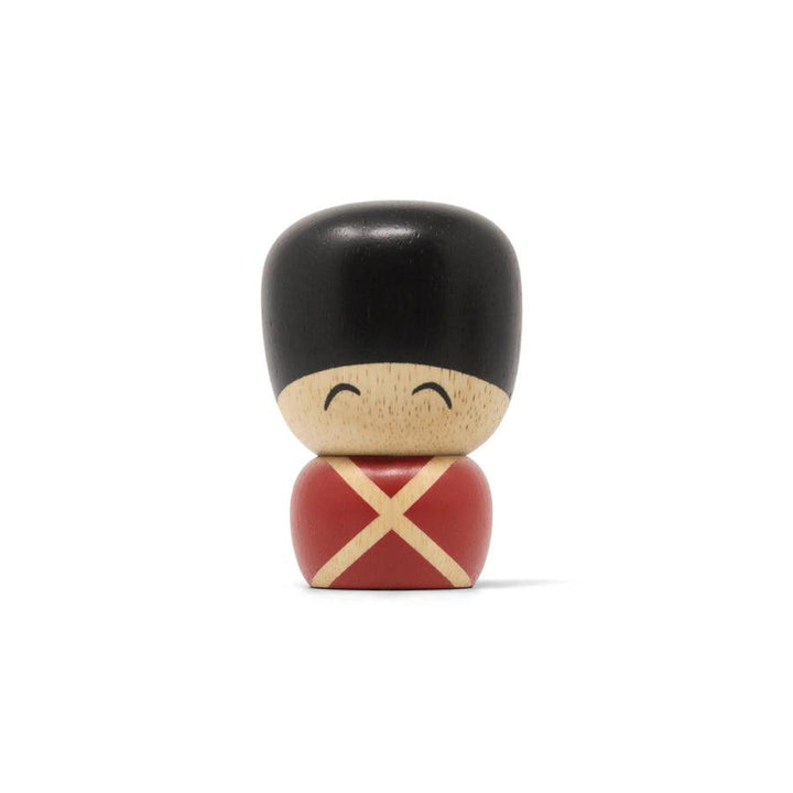 Fablewood Little Garder Christian, a small wooden figure in a red and black uniform. Model 1400-1