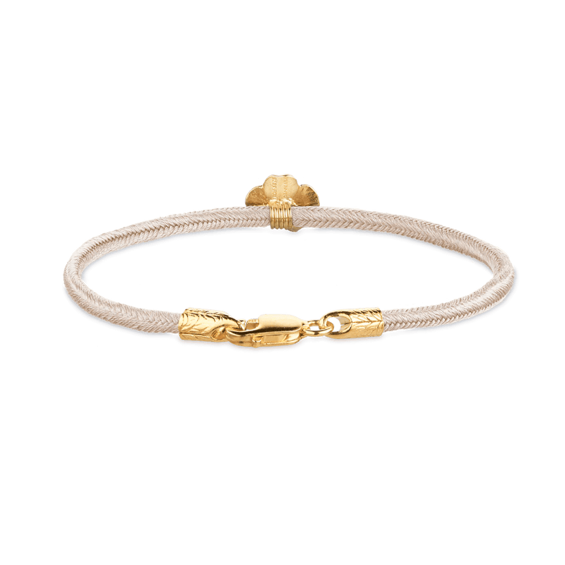 Flora Danica Firkløver Silke Armbånd Rosa - Forgyldt - Armbånd - 907.FLC-SILK-ROSE-G-001