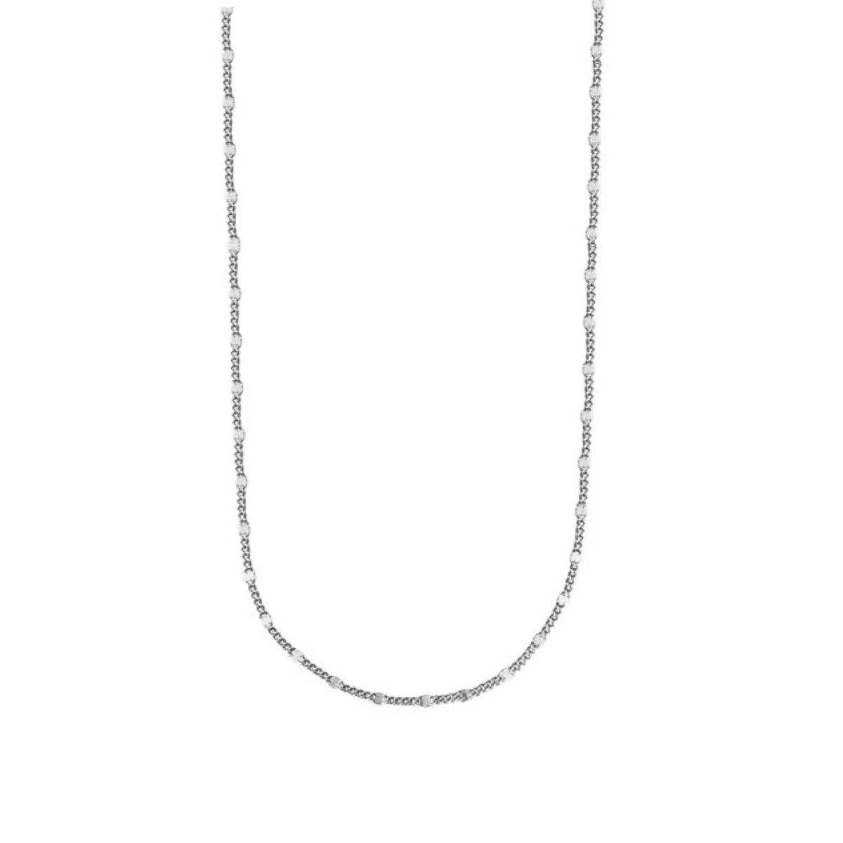 Jeberg Jewelery Vera necklace in silver, simple chain with small details, Model 4690-42-S.