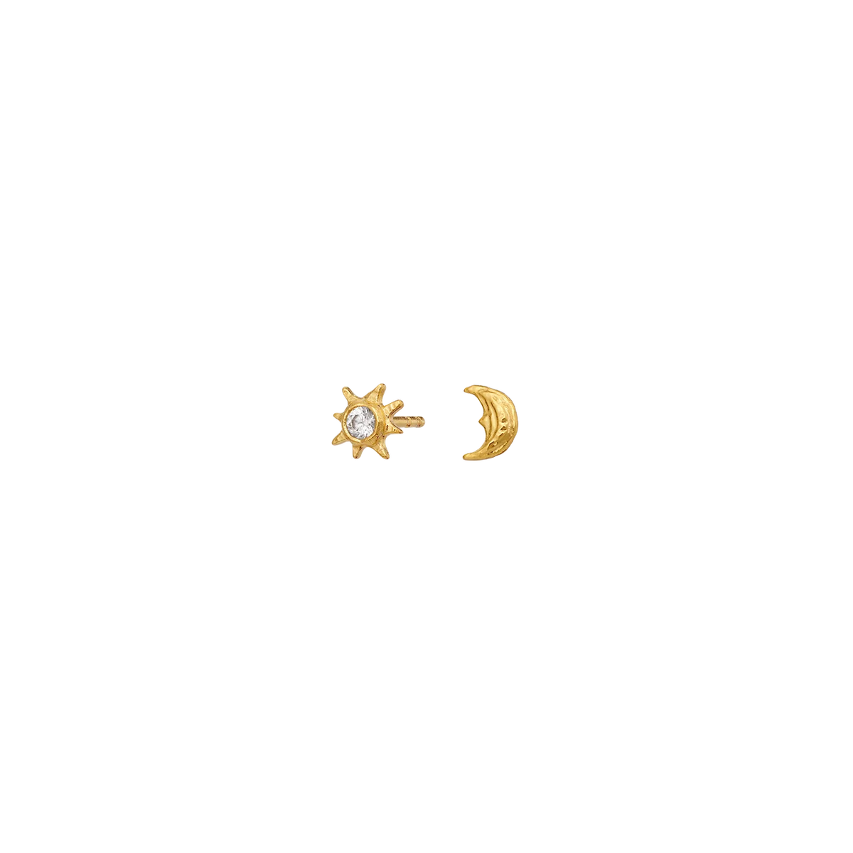 Maanesten Kya Gold-Plated Earrings with Moon & Shooting Star – 10218A