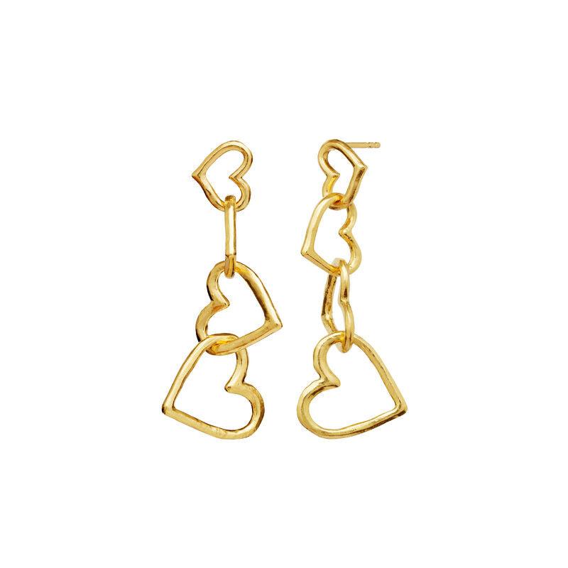 Maanesten Bonnie Earrings - Hjerte Ørehængere - Øreringe - 9958A