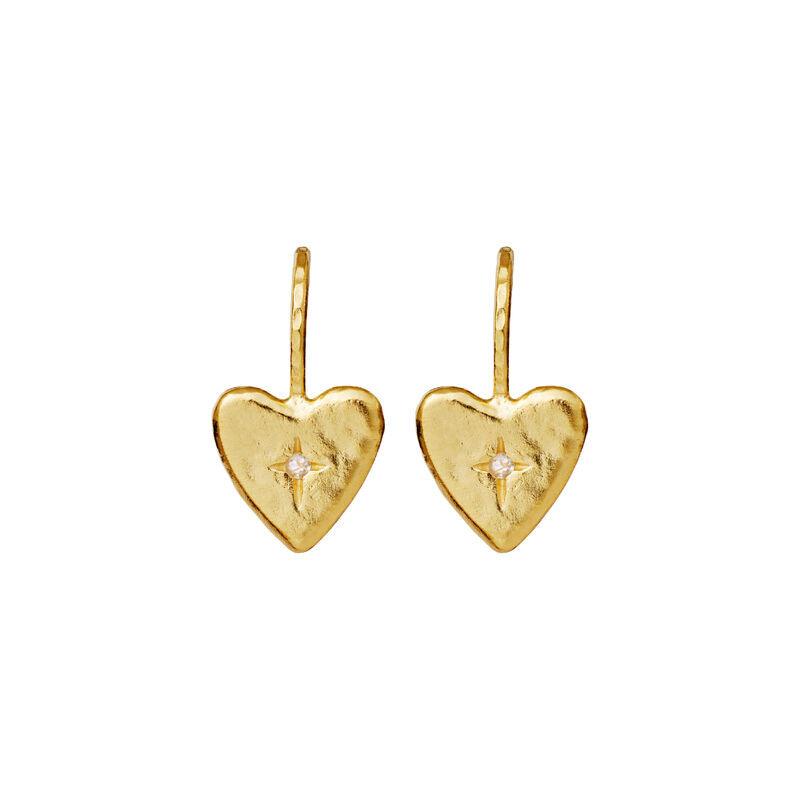 Maanesten Chandra Earrings - Forgyldte Hjerte Øreringe - Øreringe - 9933A