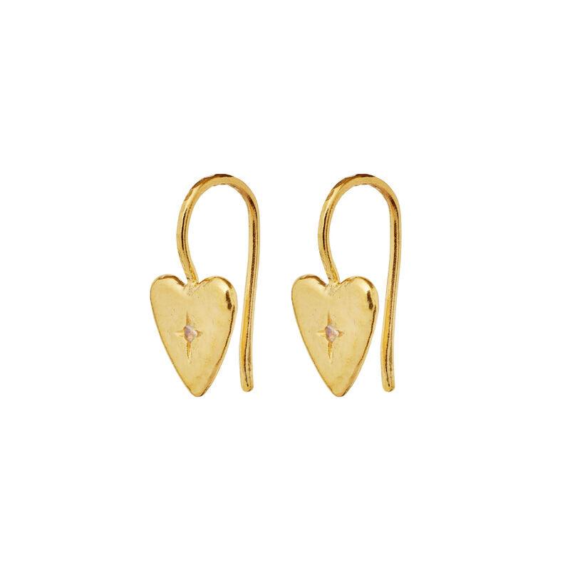 Maanesten Chandra Earrings - Forgyldte Hjerte Øreringe - Øreringe - 9933A