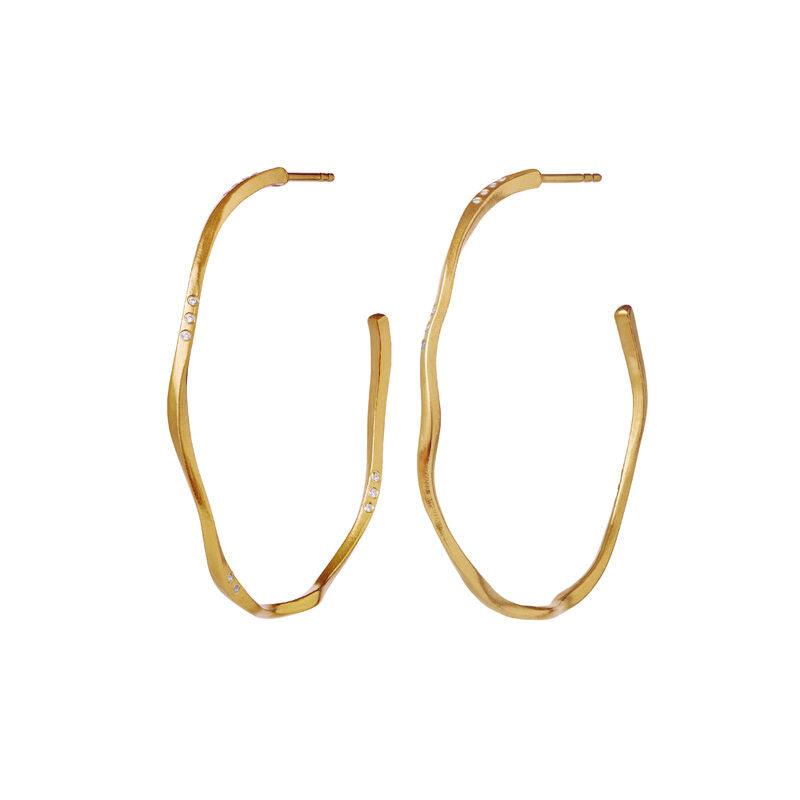 Maanesten Echo Grande Hoops 43mm Forgyldt - 9863A - Øreringe - 9863A