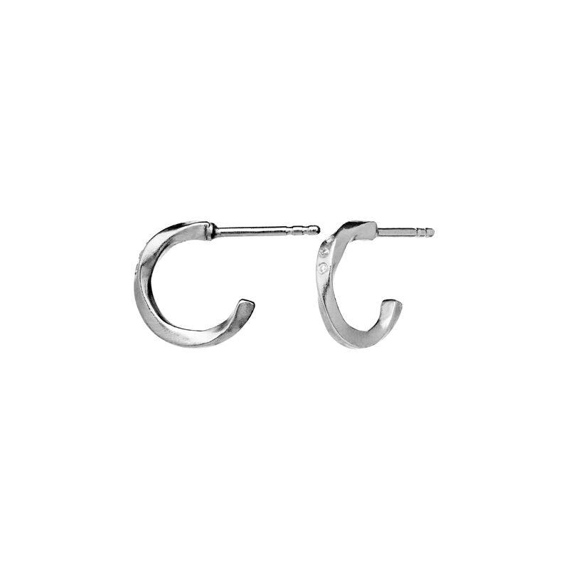 Maanesten Echo Petite Hoops 12mm i Sølv - 9861C - Øreringe - 9861C