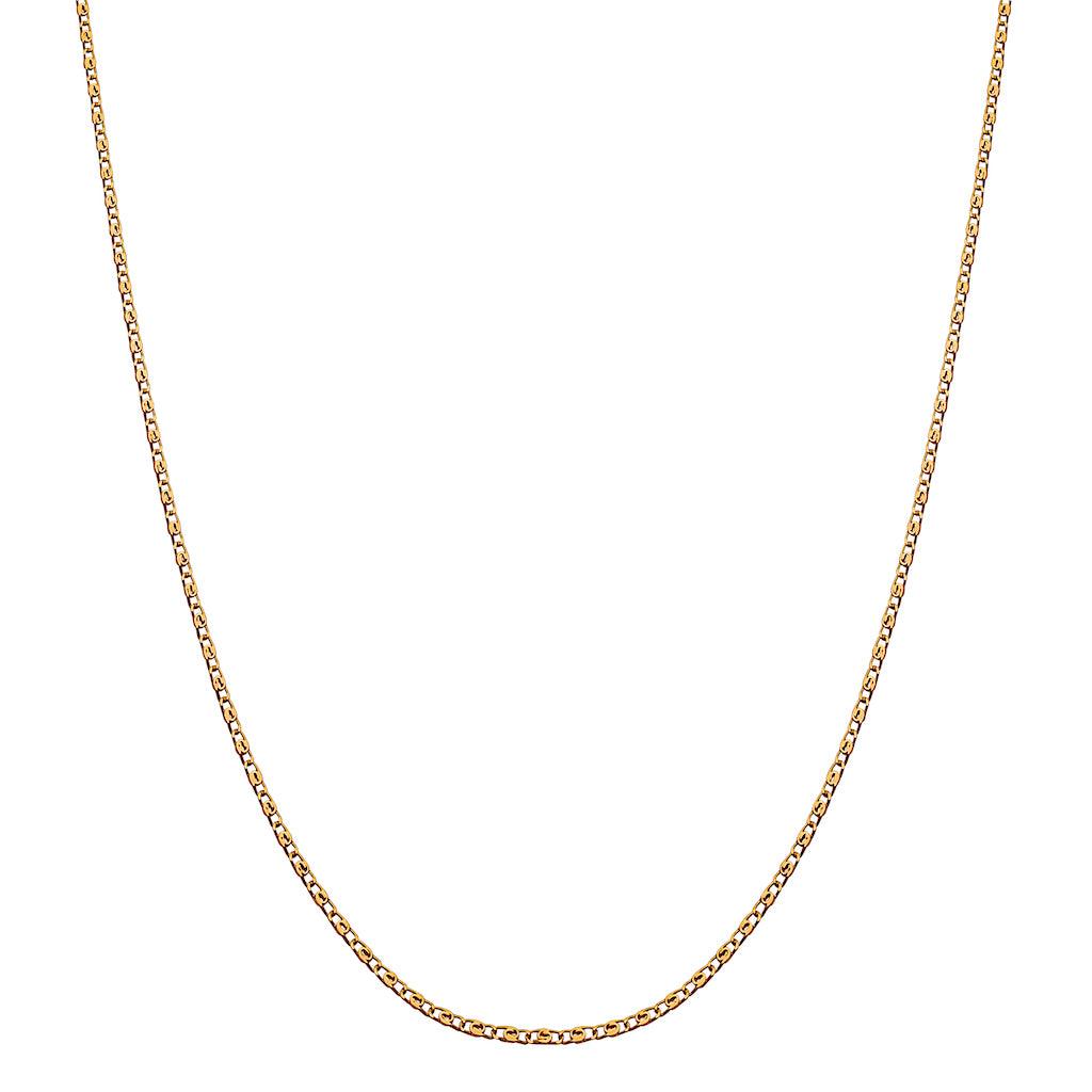 Maanesten Eva Choker Necklace gold plated in simple chain design, shown against white background. Model 2550a-2550a-1