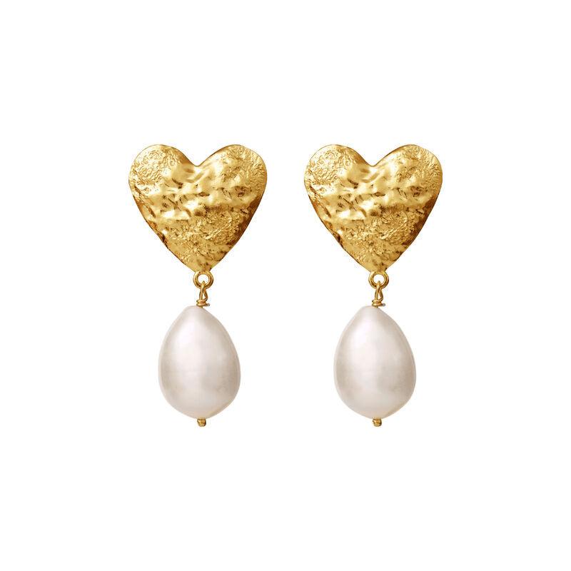 Maanesten Luba Earrings - Forgyldt Hjerte Øreringe - Øreringe - 9959A