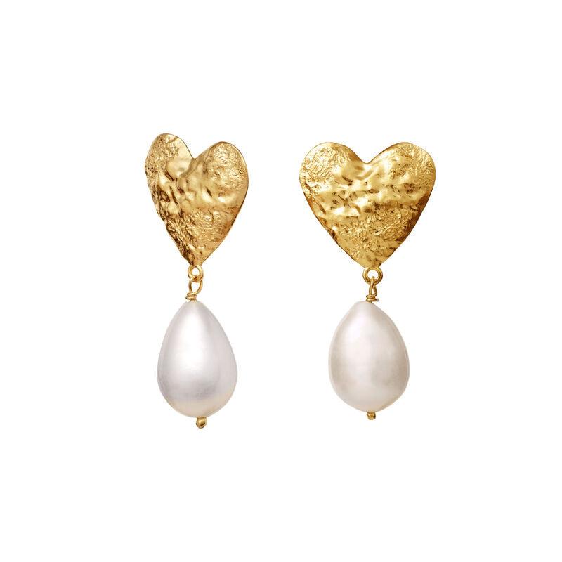 Maanesten Luba Earrings - Forgyldt Hjerte Øreringe - Øreringe - 9959A