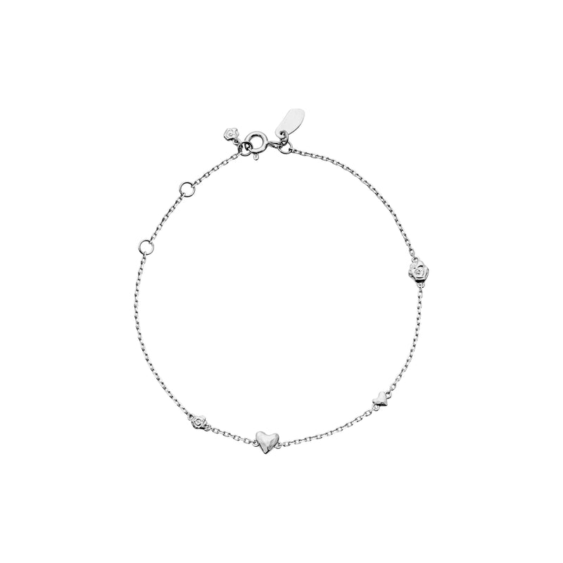 Maanesten Scarlett Forgyldt Armbånd m. Hjerter - Armbånd - 8682C