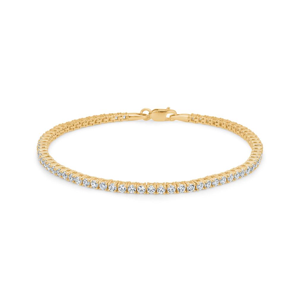 Mads Z 8kt Tennis Armbånd Med Zirkonia - Armbånd - 3357004-001