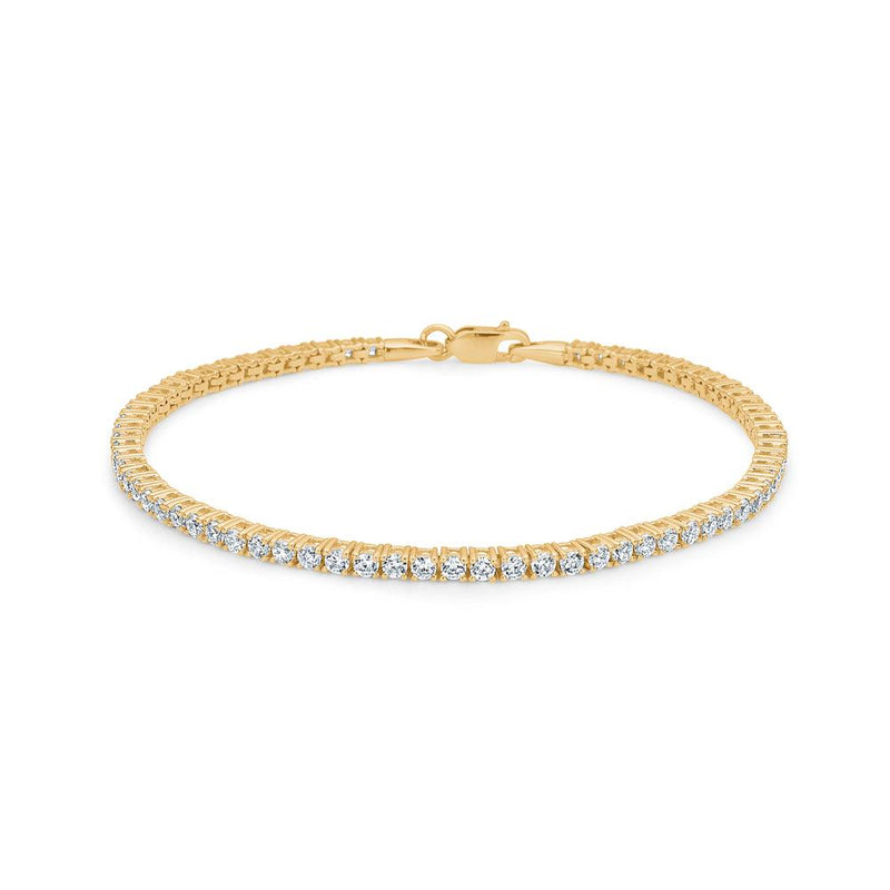 Mads Z 8kt Tennis Armbånd Med Zirkonia - Armbånd - 3357004-001