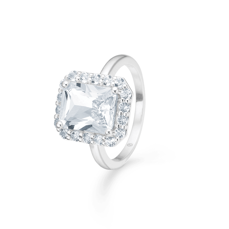 Mads Z Celestial by Medina Sølv Ring med Hvid Topas - Ringe - 3146900-001