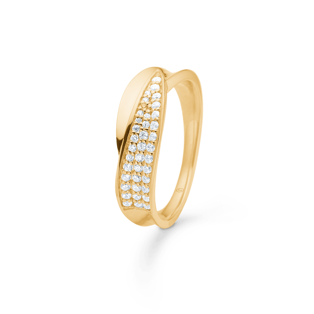 Mads Z Gloria 8kt Guld Ring med Zirkonia - Ringe - 3347073-001