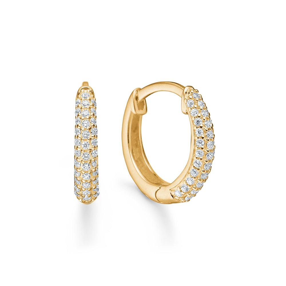Mads Z La Boheme 8kt Guld Creol m. Zirkonia - Øreringe - 3317030